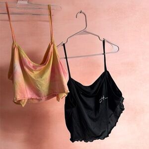 🛍️Black & Multicolor Sleep Top Set